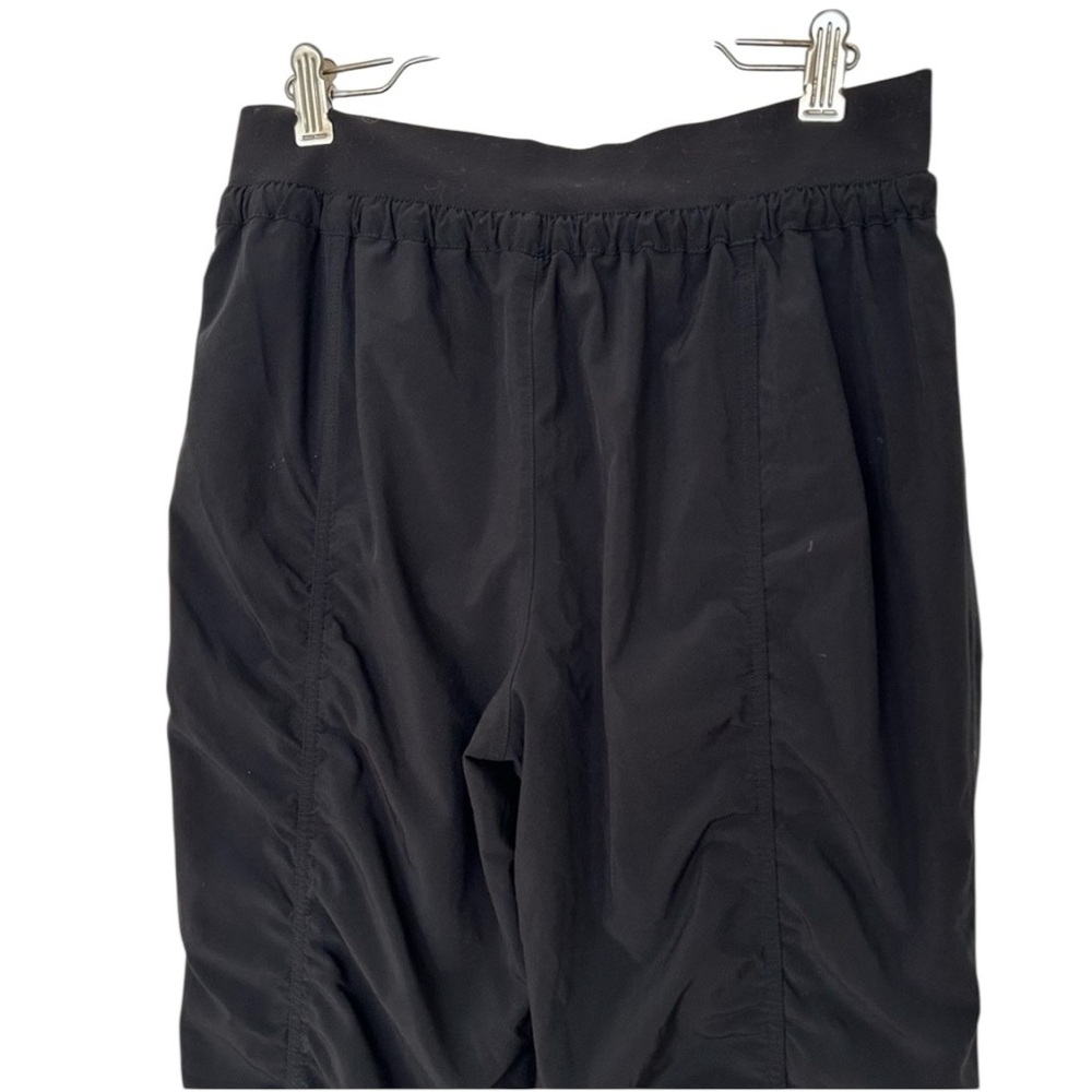 Athleta Black Ruched Leg Attitude Pants size 14 - Picture 8 of 10